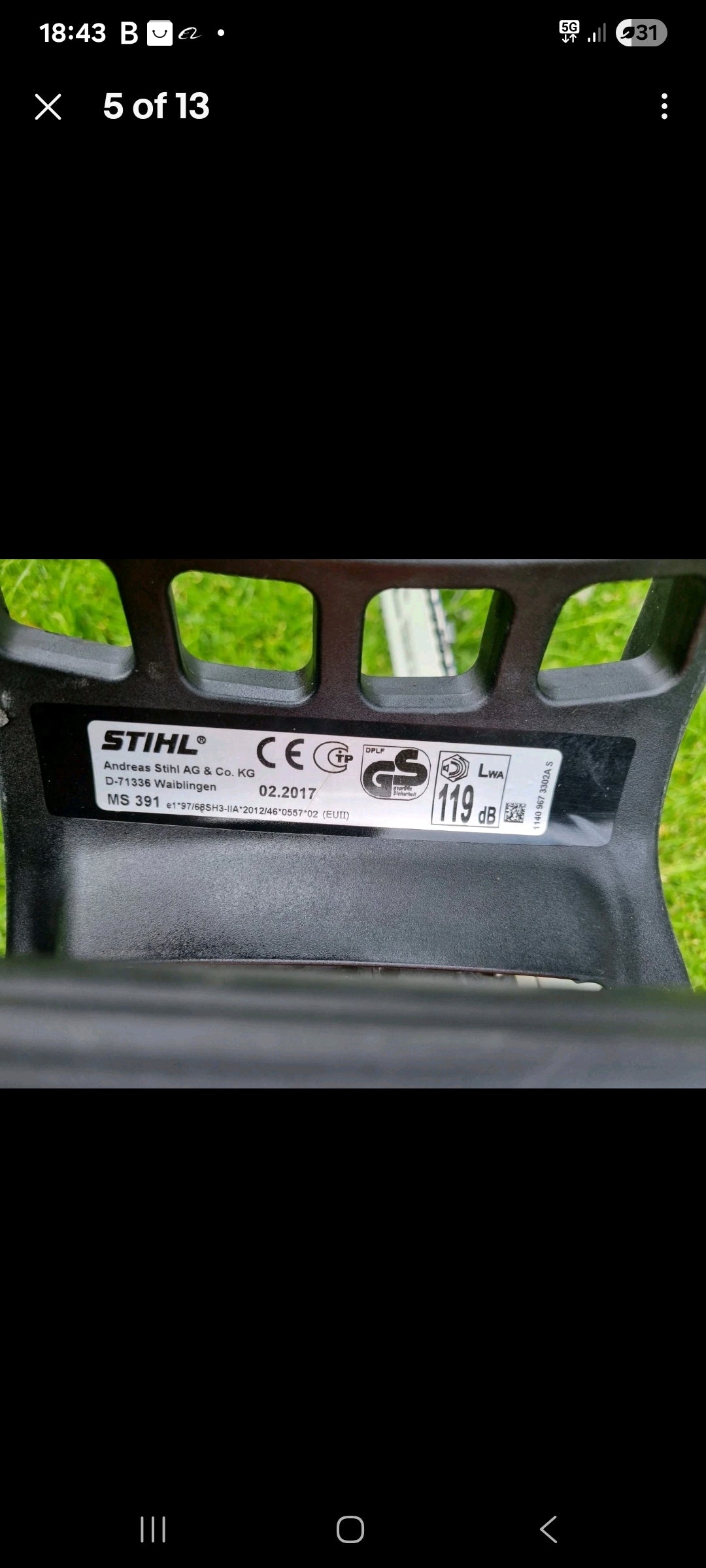 STIHL MS391 Professional, Chainsaw Saw Powerful 64cc 3.3kw 18" MS 361 /390 /362