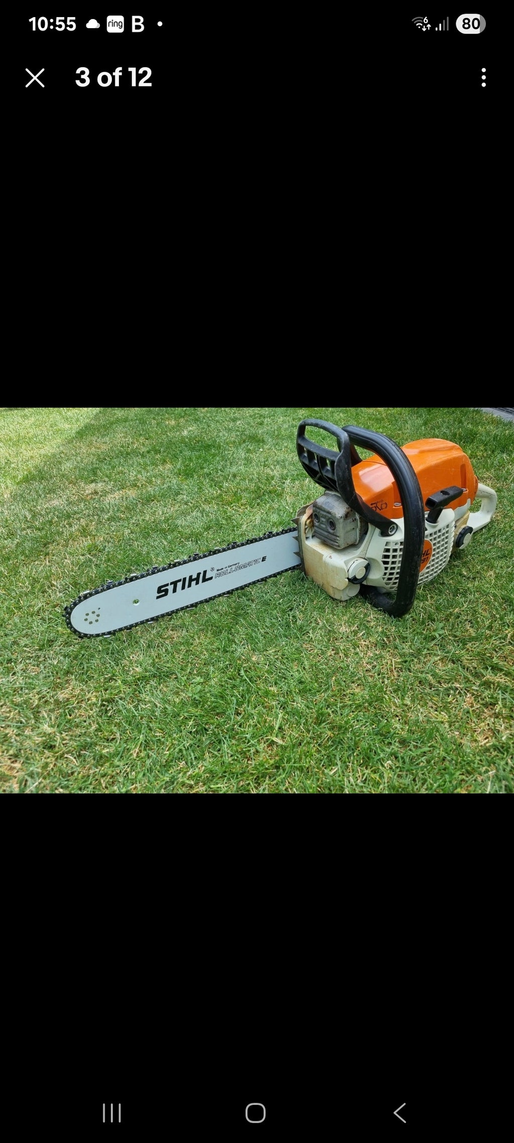 Stihl km94 Kombi set strimmer, pole saw, hedge cutter. Stihl ms291 chainsaw 16' bar. Stihl BR500 blowers