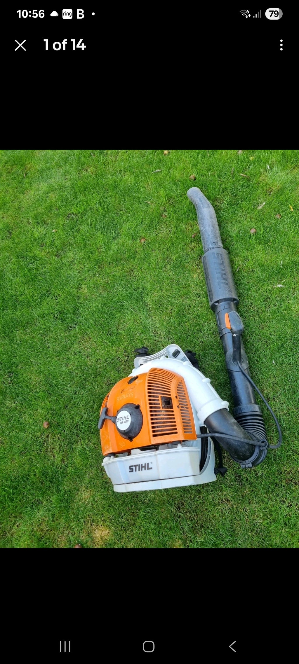 Stihl km94 Kombi set strimmer, pole saw, hedge cutter. Stihl ms291 chainsaw 16' bar. Stihl BR500 blowers