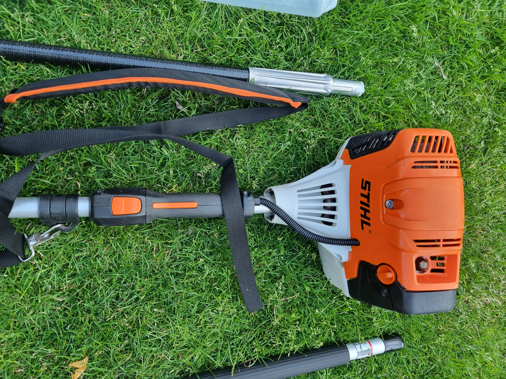 Stihl KM 111R professional combi set. strimmer, long reach hedge cutter pole saw