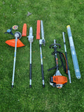 Stihl KM 111R professional combi set. strimmer, long reach hedge cutter pole saw