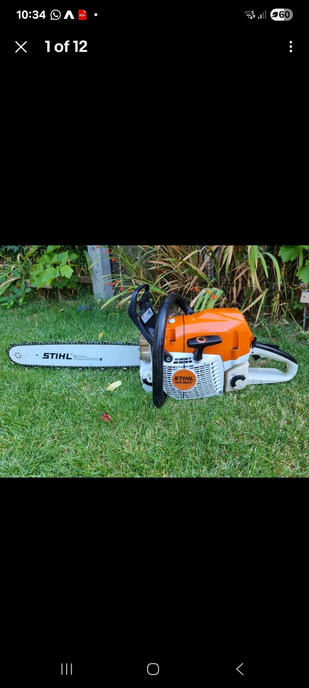 STIHL MS362C Professional, Powerful 59cc 3.4kw 18" MS 361/ 391 /441 Petrol