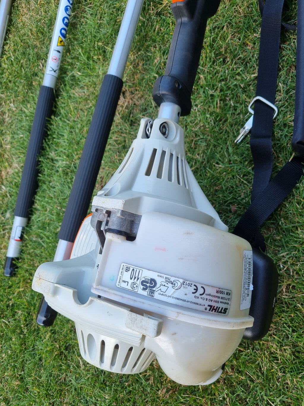 USED Stihl KM100R professional combi set. strimmer, long reach hedge cutter pole saw